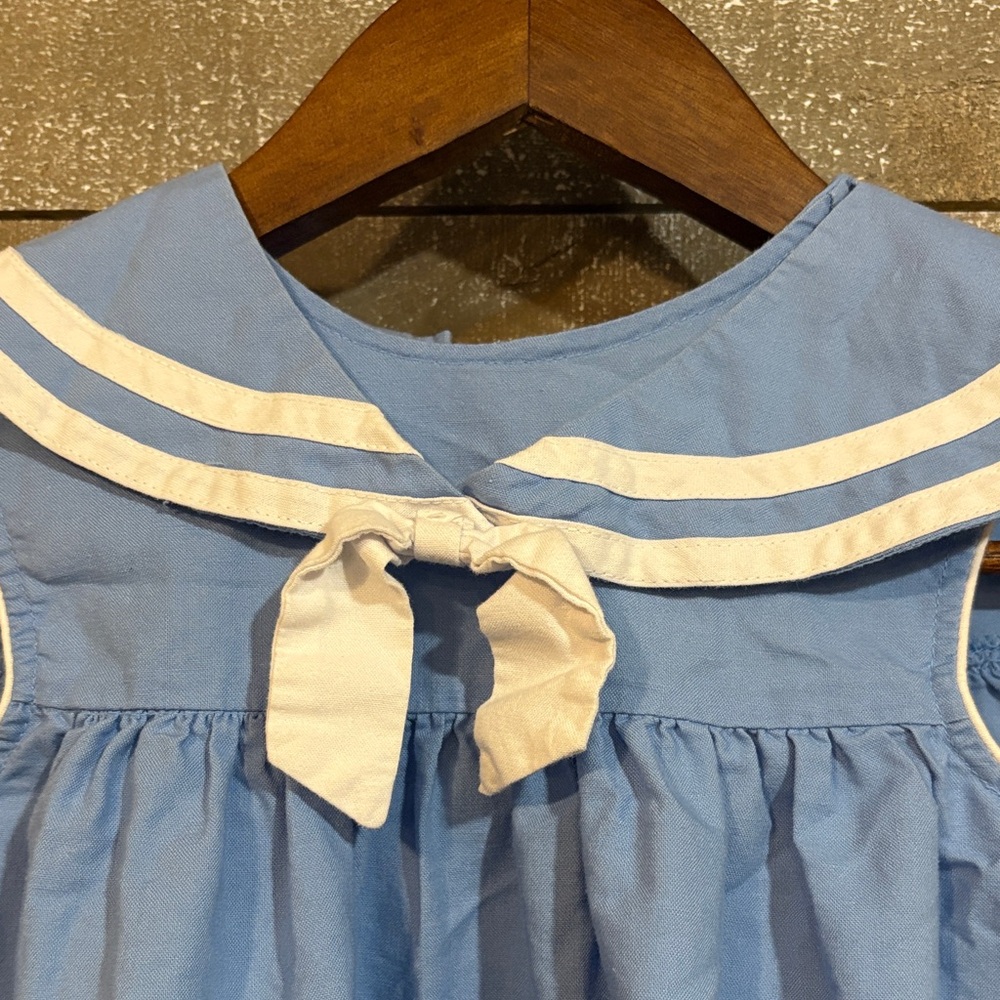 Blue and White Kids Sailor dress